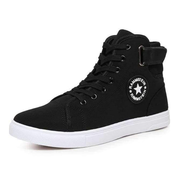 Planet Gates Black / 6 YWEEN Men's Vulcanize Shoes Men Spring Autumn Top Fashion Sneakers Lace-up High Style Solid Colors Man Shoes