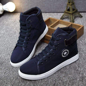 Planet Gates Black / 6 YWEEN Men's Vulcanize Shoes Men Spring Autumn Top Fashion Sneakers Lace-up High Style Solid Colors Man Shoes