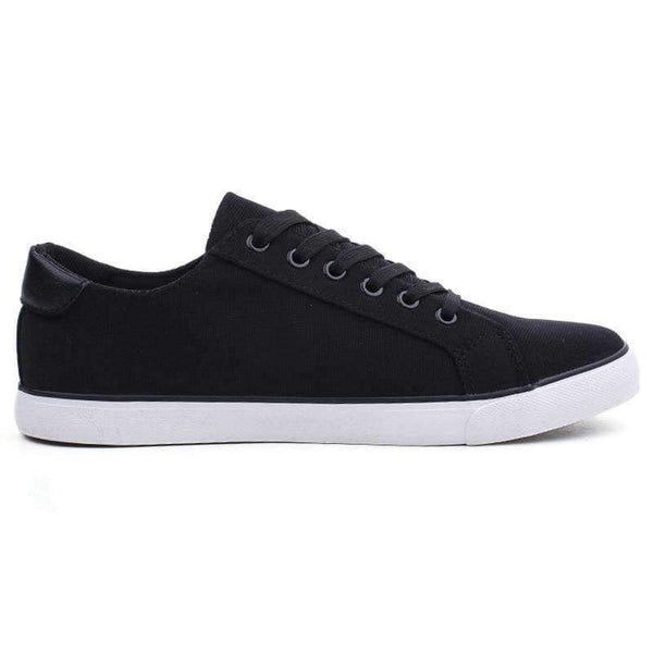 Planet Gates Black / 6 YWEEN Men's Vulcanized Shoes Lace-Up Men Sneakers Classic Style Breathable Canvas Shoes Men
