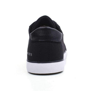 Planet Gates Black / 6 YWEEN Men's Vulcanized Shoes Lace-Up Men Sneakers Classic Style Breathable Canvas Shoes Men