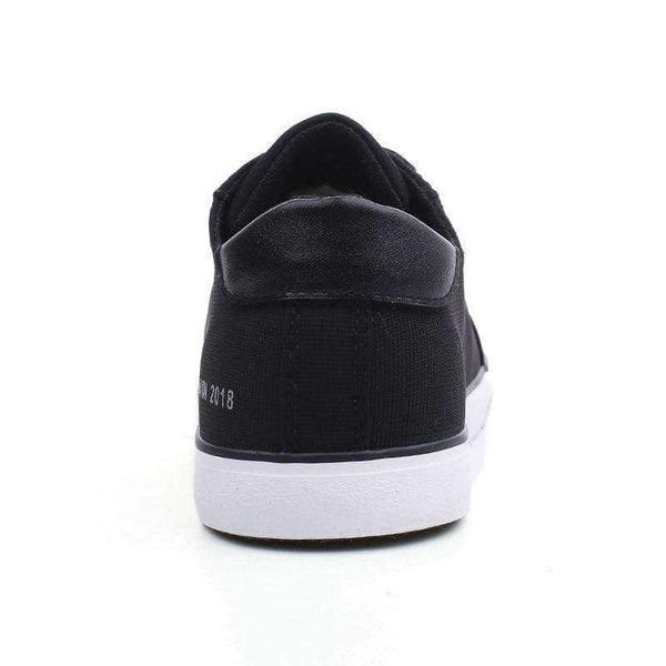 Planet Gates Black / 6 YWEEN Men's Vulcanized Shoes Lace-Up Men Sneakers Classic Style Breathable Canvas Shoes Men
