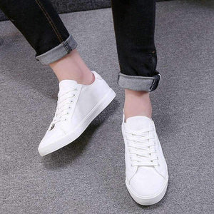 Planet Gates Black / 6 YWEEN Men's Vulcanized Shoes Lace-Up Men Sneakers Classic Style Breathable Canvas Shoes Men