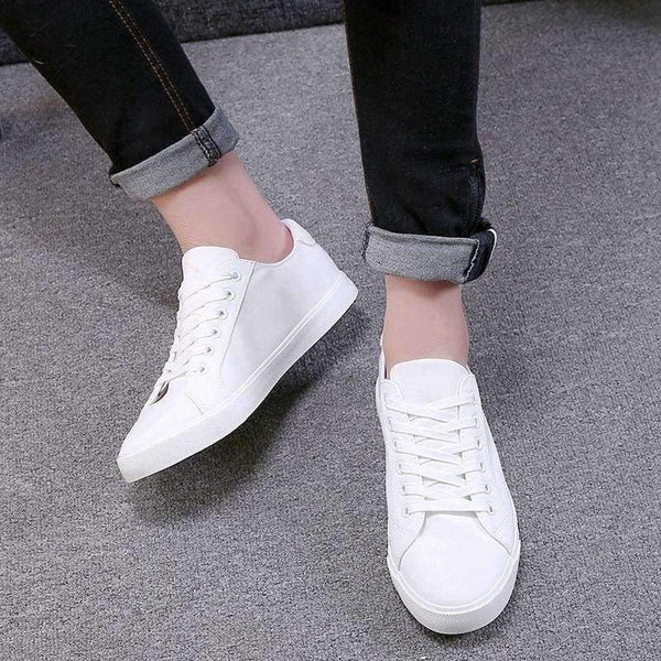 Planet Gates Black / 6 YWEEN Men's Vulcanized Shoes Lace-Up Men Sneakers Classic Style Breathable Canvas Shoes Men