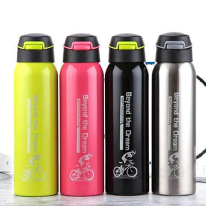 Planet Gates Black 600ML Outdoor Sports Water Bottle Cycling Camping Thermal Insulation Stainless Steel Bike Team Water Bottle Thermos Flasks
