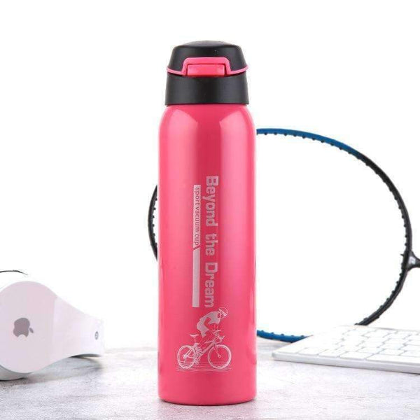 Planet Gates Black 600ML Outdoor Sports Water Bottle Cycling Camping Thermal Insulation Stainless Steel Bike Team Water Bottle Thermos Flasks