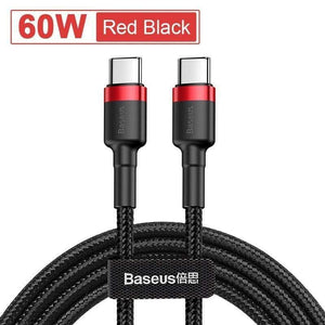 Baseus USB C to USB Type C Cable for Xiaomi Redmi Note 8 Pro Quick Charge 4.0 PD 100W Fast Charging for MacBook Pro Charge Cable