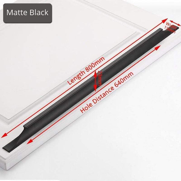 American Style Black Cabinet Handles Gold Solid Aluminum Alloy Kitchen Cupboard Pulls Drawer Knobs Furniture Handle Hardware