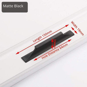 American Style Black Cabinet Handles Gold Solid Aluminum Alloy Kitchen Cupboard Pulls Drawer Knobs Furniture Handle Hardware