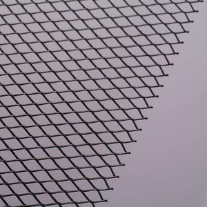 Planet Gates Black 6mmx12mm DIY Racing Grills Universal Fit for Car Cuttable Front Bumper Honey Comb Mesh 100cmx33cm