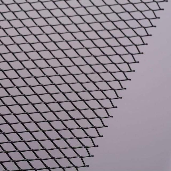 Planet Gates Black 6mmx12mm DIY Racing Grills Universal Fit for Car Cuttable Front Bumper Honey Comb Mesh 100cmx33cm