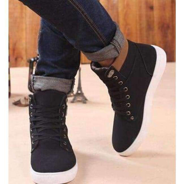 Planet Gates Black / 7.5 HENGSONG Men's Vulcanize Shoes Spring Autumn Shoes Warm Men Shoes Tenis Masculino Male Men's Vulcanize Shoes Botas Men TR871485