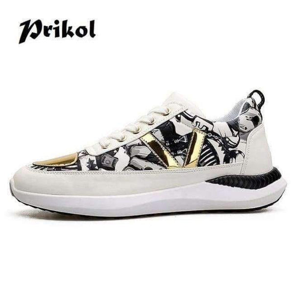 Planet Gates Black / 7.5 Hip Hop Graffiti Design Spring New Sport Shoes Men Tennis Sneakers Training Zapatillas Hombre Cap Toe Krasovki Obuv