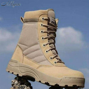 Planet Gates Black / 7.5 Mhysa 2018 Men Desert Tactical Military Boots Mens Work Safty Shoes SWAT Army Boot  Zapatos Ankle Lace-up Combat Boots S831
