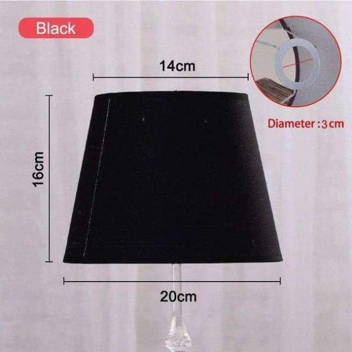 Planet Gates Černé 7barevné látkové stínidlo na lampu Art Deco pevné stínidlo na lampu Moderní světelné stínidlo pro nástěnnou lampu stolní lampu domácí dekorace 14*20*16cm