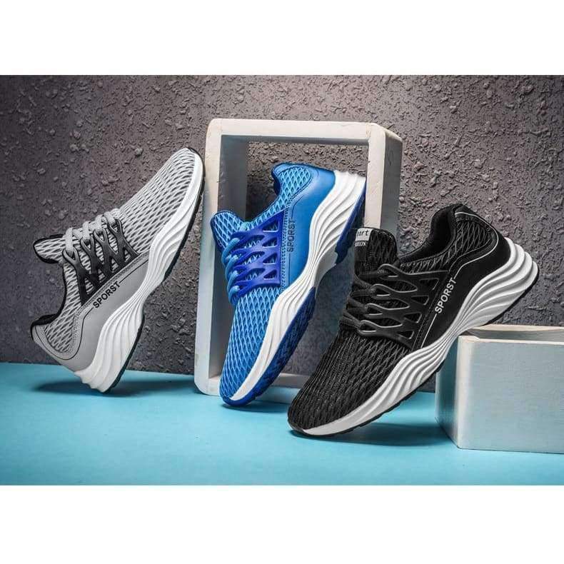 Planet Gates Black / 7 Luxury Brand Summer Tenis Masculino Men Breathable Sport Shoes Tennis Red White Athletic Sneakers Comfortable