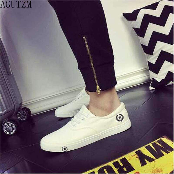 Planet Gates Black / 7 Men Vulcanize Shoes 2018 Man Flats Breathable Mens Fashion Classic Outdoor Shoes Mens Canvas Shoes For Men Zapatos De Hombre Q33