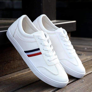 Planet Gates Black / 7 Mexemina Men's Shoes Spring Autumn PU Leather Lace-Up Wihte Style Light Breathable Fashion Sneakers Vulcanized Shoes Men