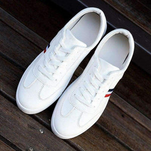 Planet Gates Black / 7 Mexemina Men's Shoes Spring Autumn PU Leather Lace-Up Wihte Style Light Breathable Fashion Sneakers Vulcanized Shoes Men