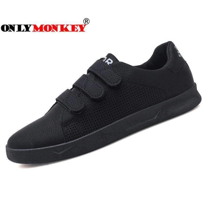 Planet Gates Black / 7 ONLYMONKEY Hook Loop Sneakers Men Fashion Design Breathable Men Casual Shoes High Quality Men Vulcanize Shoes Durable Men Shoes