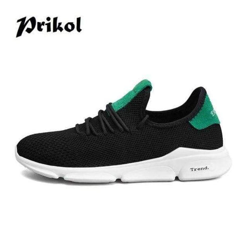 Planet Gates Black / 7 Style Brand Men Sport Shoes Spring Autumn Breathable Mesh Knitted Men Shoes Hombre Tennis Footwear Zapato Cool