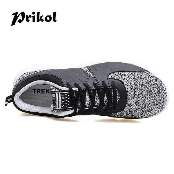Planet Gates Black / 7 Trendy Luxury Brand Men Sport Shoes Spring Summer Breathable Mesh Knitted Men Shoes Hombre Tennis Footwear Zapato