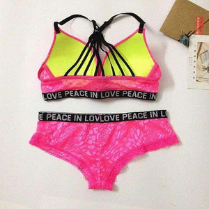 Planet Gates Black / 70A Women fitness workout sexy underwear lounge underwear women bra set patchwork sexy bra vs pink black blue lingerie