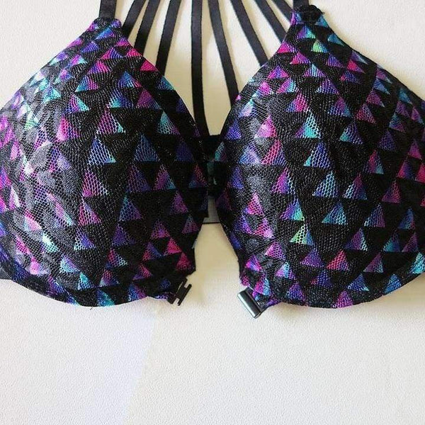 Women fitness workout sexy underwear lounge underwear women bra set patchwork sexy bra vs pink black blue lingerie