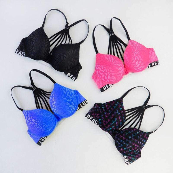 Planet Gates Black / 70A Women fitness workout sexy underwear lounge underwear women bra set patchwork sexy bra vs pink black blue lingerie