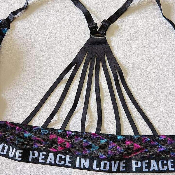 Planet Gates Black / 70A Women fitness workout sexy underwear lounge underwear women bra set patchwork sexy bra vs pink black blue lingerie