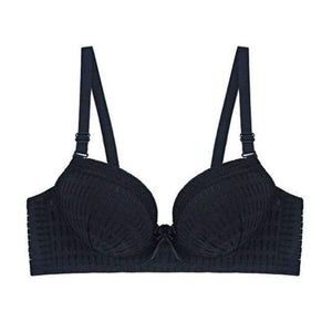 Planet Gates black / 70B New Comfort B Cup Thin Lace Girl Wire Free Bra Push Up Traditional Sexy Women's Underwear Bra Bow Decoration Underwear