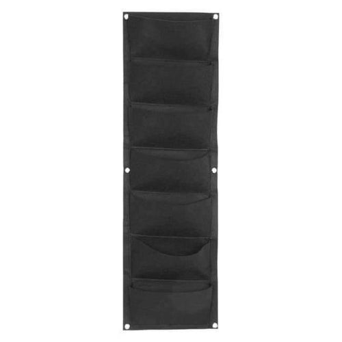 Planet Gates Black 7Pockets 2 Colors 7/12/15/18 Pockets Planting Bag Garden Balcony Wall Vertical Planting Flower Bags Vegetable Living Garden Supplies
