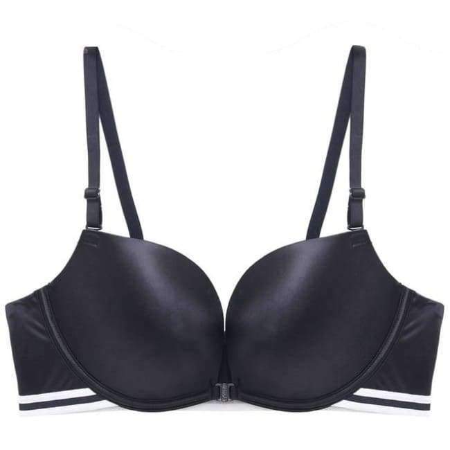 Planet Gates Wire Free Seamless Bra Push Up Stripe Beauty Back Glossy Bra Small Breast Gathered Sexy Green Women Underwear