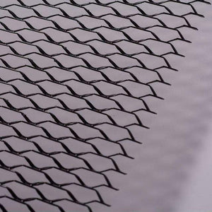 Planet Gates Black 8mmx25mm DIY Racing Grills Universal Fit for Car Cuttable Front Bumper Honey Comb Mesh 100cmx33cm