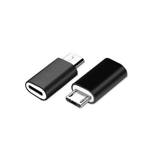 Planet Gates black 8Pin USB Cable Adapter For iPhone 8 7 X for Lightning to Micro USB Adapter Android Mobile Phone Cables Connector for Samsung HTC