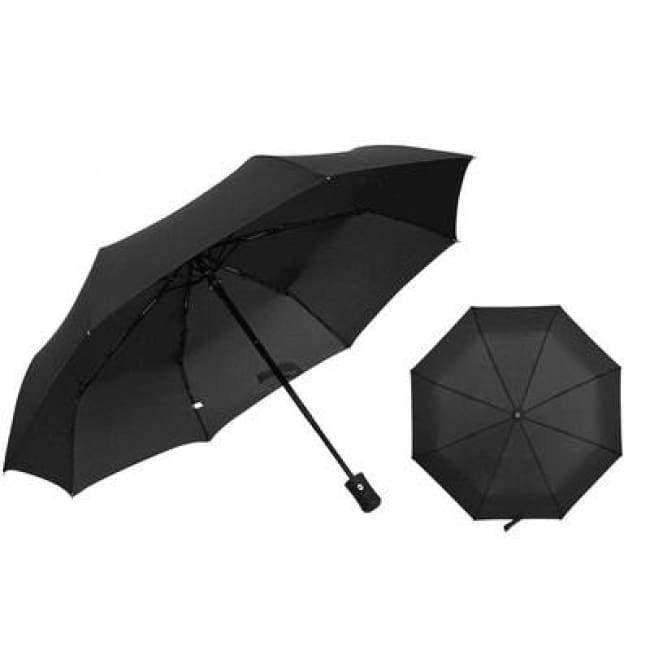 Planet Gates black 8ribs / China Ultralight Umbrella Rain Women Automatic Folding Men Umbrellas Lady Folding Since The Open Close Paraguas 8k 10k