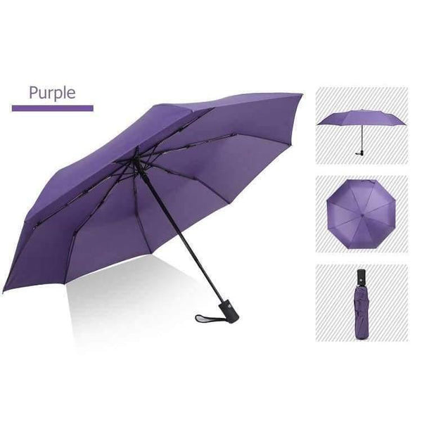 Planet Gates black 8ribs / China Ultralight Umbrella Rain Women Automatic Folding Men Umbrellas Lady Folding Since The Open Close Paraguas 8k 10k