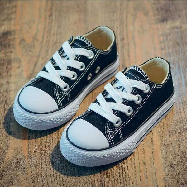 Planet Gates Black / 9 Classic Children Canvas Shoes Girls Boys Kids Sneakers 2018 Fashion Casual Baby Running Shoes Solid Color Child Sport Shoes