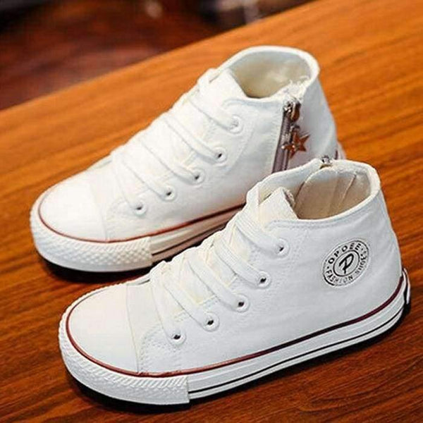 Planet Gates Black / 9 Classic Children Canvas Shoes Girls Boys Kids Sneakers 2018 Fashion Casual Baby Running Shoes Solid Color Child Sport Shoes