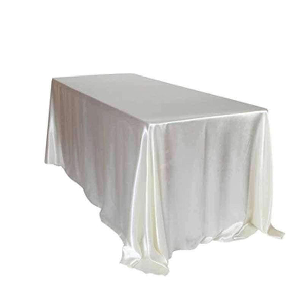 Planet Gates Black / 90 x 132 inch 90 x 132 inch Rectangular Satin Tablecloth White/Black Tablecloths Table Cover for Wedding Party Restaurant Banquet Decorations