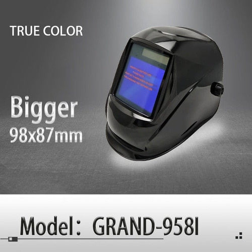 Planet Gates black-958i Auto darkening welding helmet/welding mask/MIG MAG TIG True Color/Real Color/4arc sensor/Solar cell (Grand-918I/958I)