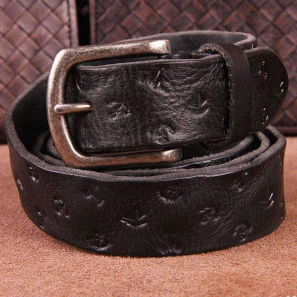 Planet Gates Black / 95cm CUKUP Ladies 100% Pure Cowhide Leather Belts Pin Buckle Casual Styles Jeans Cow Skin Genuine Belts for Woman 3.0cm Width NCK466