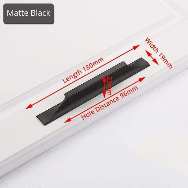 American Style Black Cabinet Handles Gold Solid Aluminum Alloy Kitchen Cupboard Pulls Drawer Knobs Furniture Handle Hardware