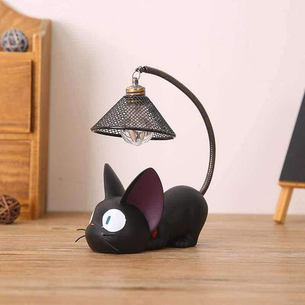 Planet Gates Black A / 8cm12cm17cm Home Decoration Accessorie Manualidades Miniature Decoration Small Cat Night Light Resin Crafts Decoration