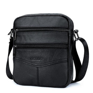 Planet Gates Black A Genuine Leather Men Bag Casual Business Leather Mens Messenger Bag Vintage Men's Crossbody Bag bolsas male