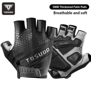 Planet Gates Black-A / M Cycling Bike Half Finger Non-slip Gloves Shockproof Summer Breathable MTB Road Bicycle Gloves Men Women Cycling Equipment