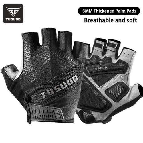 Planet Gates Black-A / M Cycling Bike Half Finger Non-slip Gloves Shockproof Summer Breathable MTB Road Bicycle Gloves Men Women Cycling Equipment