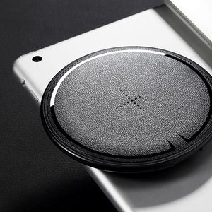 Planet Gates Black A ROCK For iPhone Samsung Wireless Charger, 10W Desktop Smart Phone Qi Wireless Charger For iPhone X Galaxy S8 Note 8 WPC FOD
