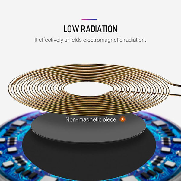 Planet Gates Black A ROCK For iPhone Samsung Wireless Charger, 10W Desktop Smart Phone Qi Wireless Charger For iPhone X Galaxy S8 Note 8 WPC FOD