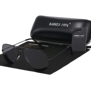 Planet Gates black A2 Classic HD Polarized Metal frame Aviation Sunglasses Designer Women Men Feminin Brand Name Oculos Vintage Glasses