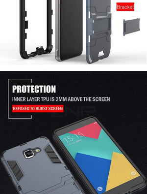 Planet Gates Black / A3 A310 2016 ZNP Full Shockproof Armor Stand Cover Case For Samsung Galaxy A5 A3 A7 A8 Plus Holder Phone Case For Samsung J5 J7 A7 A5 A3 Case